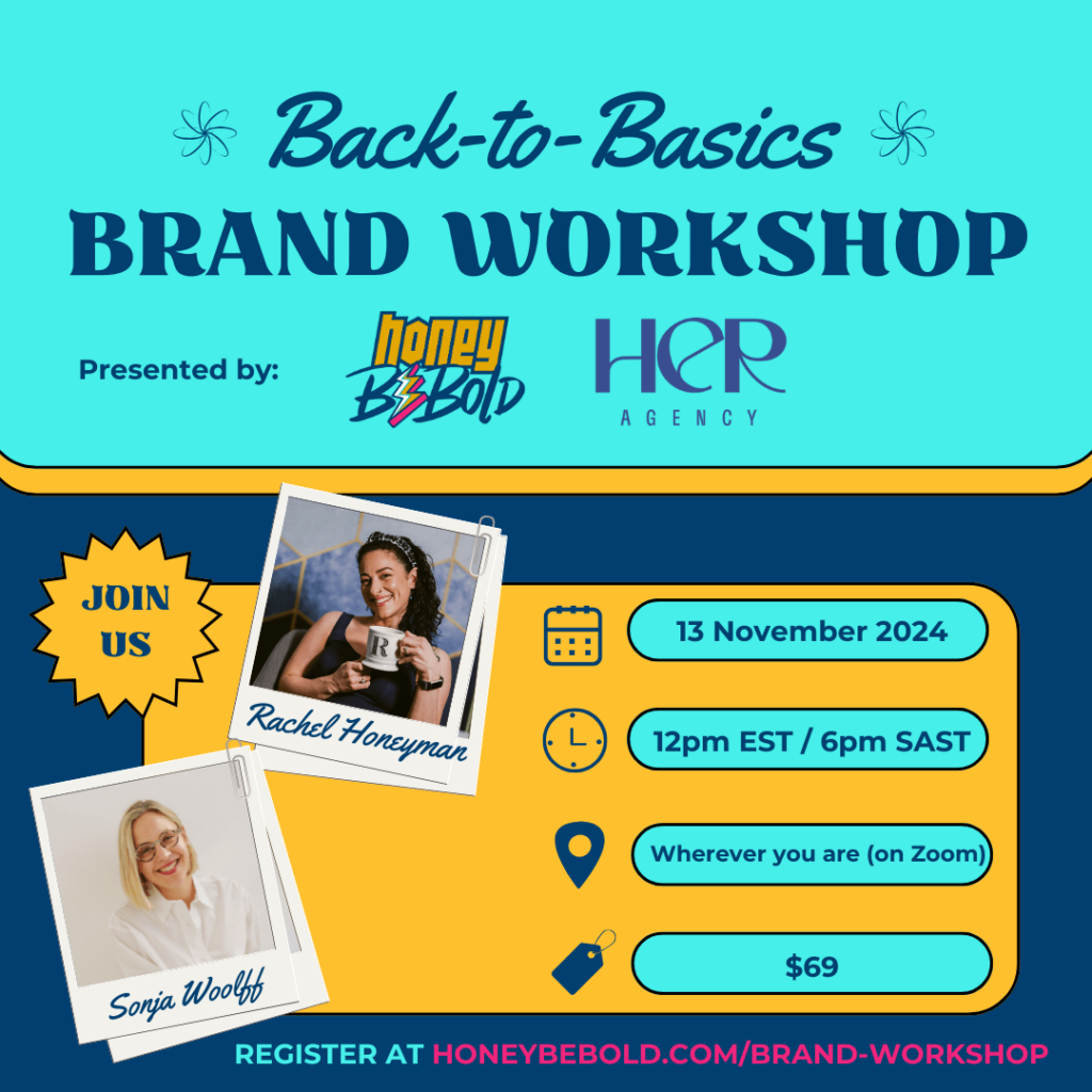 Back to basics brand workshop flyer